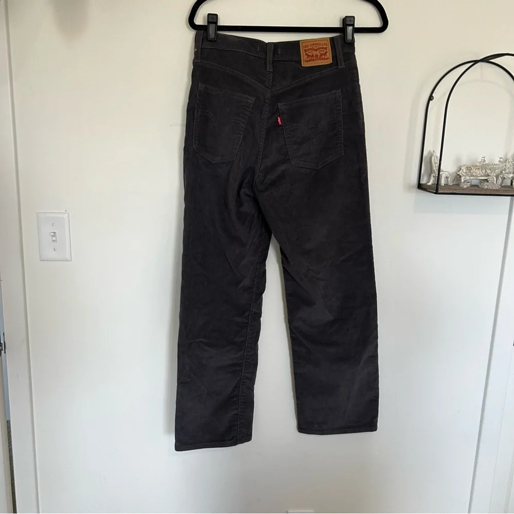 Levi’s Ribcage Straight Ankle Corduroy Pants Size 27 - Picture 2 of 7